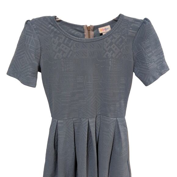 LuLaRoe Dress, Pattern Knit, EUC, XS - Picture 2 of 5